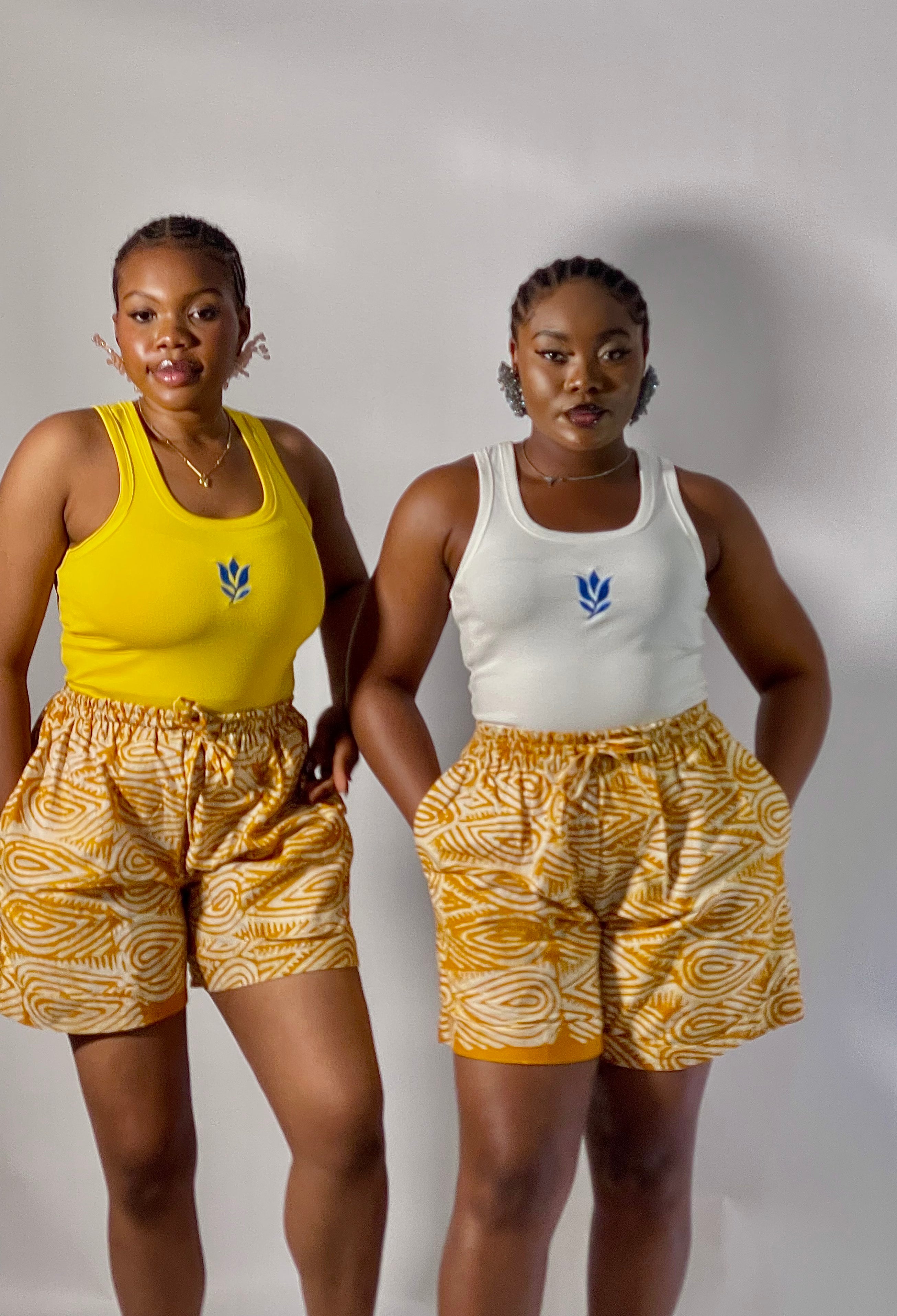 Yellow fever dyed shorts